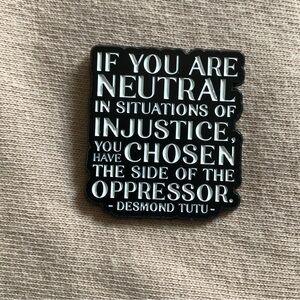 Inspirational Quote Enamel Pin